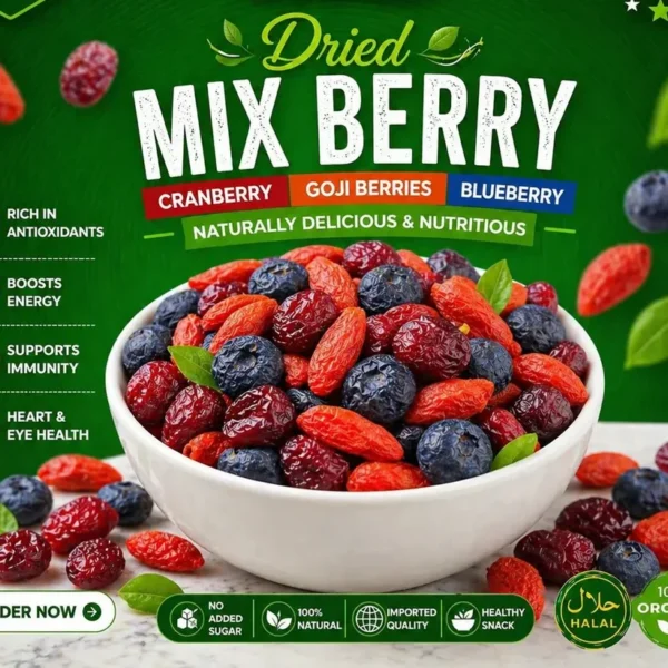 Mix berry dried without sugar 250g
